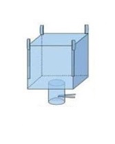 Jumbo Bag 2 TON Capacity Top Open Bottom Spout With Half Loop
